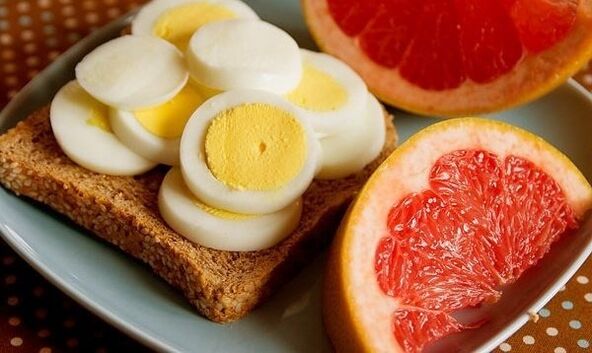 egg og grapefrukt for vekttap