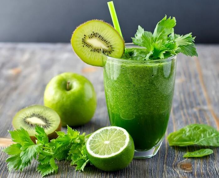 grønn smoothie for vekttap
