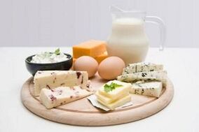 Egg, magre meieriprodukter og fermenterte melkeprodukter for en proteindiett