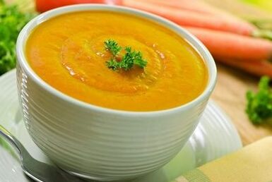 vegetabilsk puré suppe for gastritt